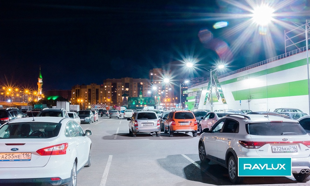 Освещение парковки Леруа Мерлен Казань